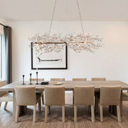 Fiore Linear Crystal Chandelier — Gold / 68