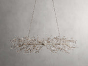 Fiore Linear Crystal Chandelier — Silver / 68