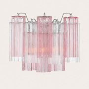 Addis Murano Glass Wall Light 14''W — Polished Chrome / Spring