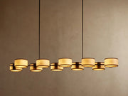 Daphne Linear Chandelier — Black & White / 72