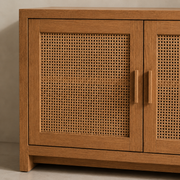 Elara Cane Door Storage Cabinet