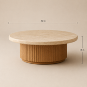 Elowen Round Stone Coffee Table