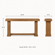 Camden Wood Console Table