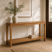 Mira Open Shelf Console Table