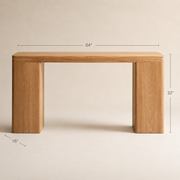 Ansel Plinth Console Table