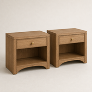 Rowan One-Drawer Nightstand Pair