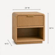 Soren Fluted Nightstand Pair