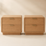 Vale Two-Drawer Nightstand Pair