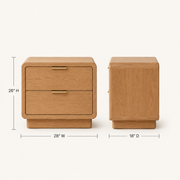 Vale Two-Drawer Nightstand Pair