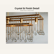 Aubrey Crystal Ball Rectangular Chandelier