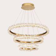 Capri Three-Tier Crystal Ring Chandelier — 32