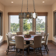 Marrakesh Antiqued Glass Round Chandelier