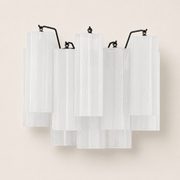 Addis Murano Glass Wall Light 14''W — Bronze / White