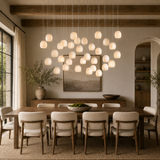 Arica Alabaster Linear Chandelier — 30 Light