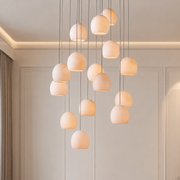 Arica Alabaster Round Chandelier — 15 Light