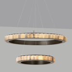 Avalon Alabaster 2 Layer Chandelier — 23.6