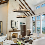 Avalon Alabaster 2 Layer Chandelier — 23.6