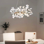 Ceramic Ginkgo Round Chandelier D — 24