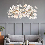 Ceramic Ginkgo Round Chandelier D — 31