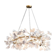 Ceramic Ginkgo Round Chandelier D — 39