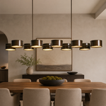 Daphne Metal Linear Chandelier — Warm Bronze / 72