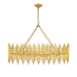 Althely 10-Light Linear Chandelier in Gold