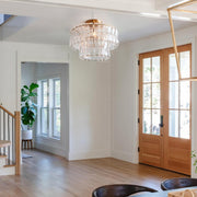 Amor 2-Tier Ghiaccio Glass Flush Mount