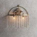 Aubrey 2-Light Crystal Wall Sconce — Silver