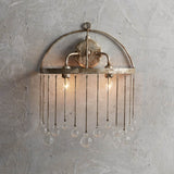 Aubrey 2-Light Crystal Wall Sconce — Silver