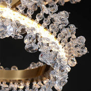 Capri Three-Tier Crystal Ring Chandelier