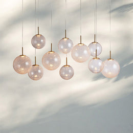 Casen Linear Glass Globe Chandelier — 55