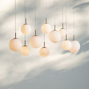 Casen Linear Glass Globe Chandelier — 55