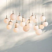 Casen Linear Glass Globe Chandelier — 65
