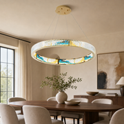 Colorful Crystal Round Chandelier