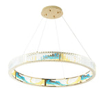 Colorful Crystal Round Chandelier — Round