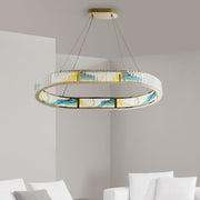 Colorful Crystal Squoval Chandelier