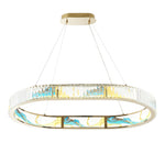 Colorful Crystal Squoval Chandelier — Squoval
