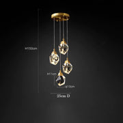 Eve Crystal Multi-Light Pendant — 4 Lights