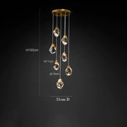 Eve Crystal Multi-Light Pendant — 7 Lights