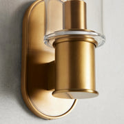 Harrlin Clear Glass Wall Sconce