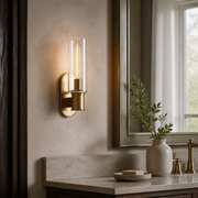 Harrlin Clear Glass Wall Sconce