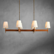Hastings Midcentury Linear Chandelier — 6 Lights / 51