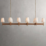 Hastings Midcentury Linear Chandelier — 10 Lights / 72