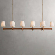 Hastings Midcentury Linear Chandelier — 10 Lights / 72
