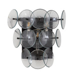 Loren wall sconce with Grey glass discs
