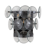 Loren wall sconce with Grey glass discs