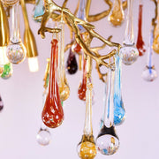Lorna Colorful Teardrop Branch Chandelier