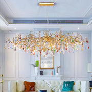Lorna Colorful Teardrop Branch Chandelier