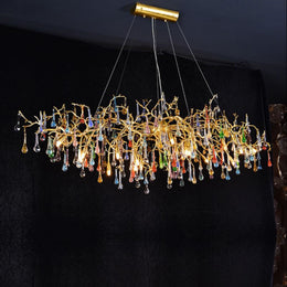 Lorna Colorful Teardrop Branch Chandelier — 49.2
