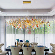 Lorna Colorful Teardrop Branch Chandelier — 59